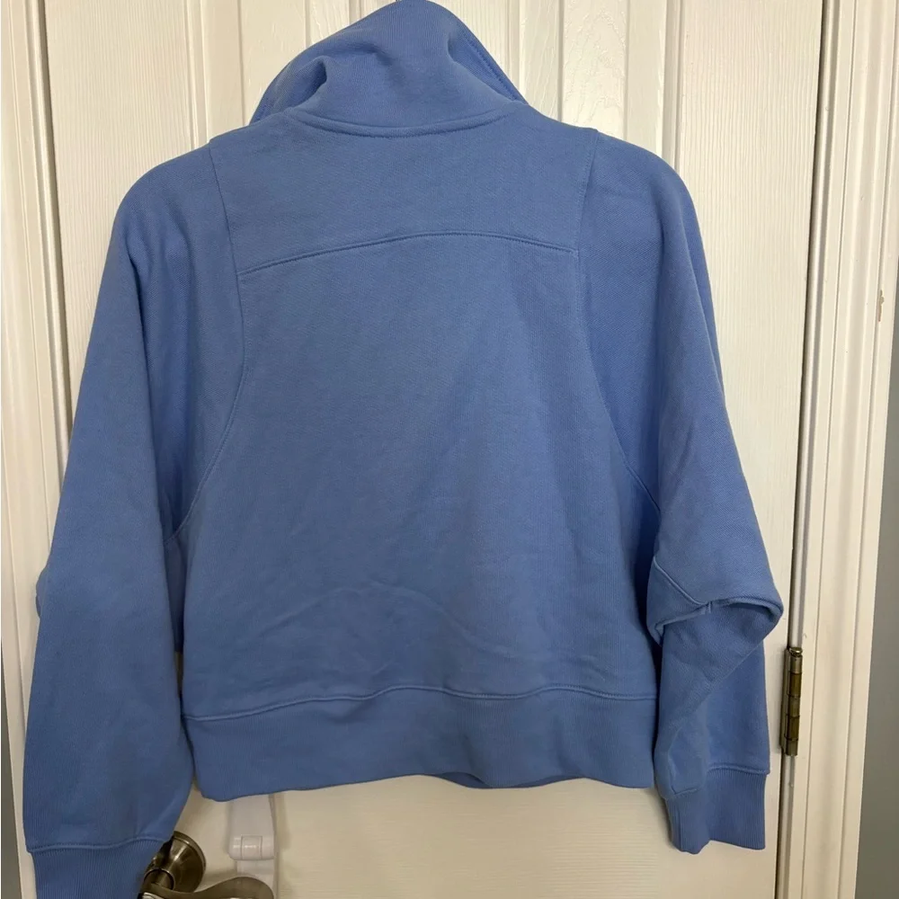 NWT Women’s Wild Fable Polo Collar Pullover Sweatshirt Sz S “Love Sports” - Picture 5 of 6